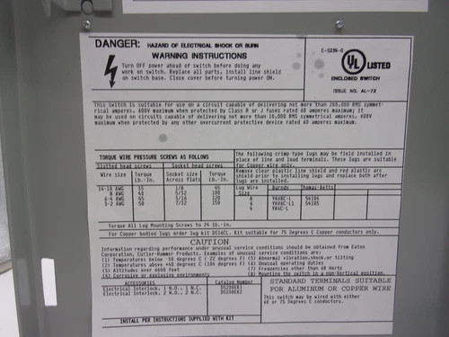 Eaton Heavy Duty Safety Switch DH362UGKN2G — product image 5 of 9