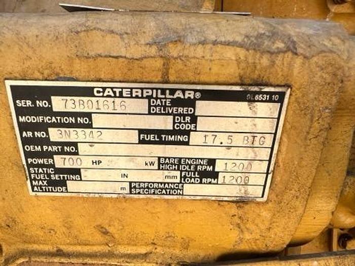 Caterpillar 3412 800 kW Diesel Generator Set — product image 7 of 8