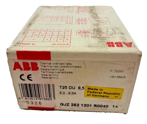 ABB T25 DU 8.5 Thermal Overload Relay — product image 5 of 7