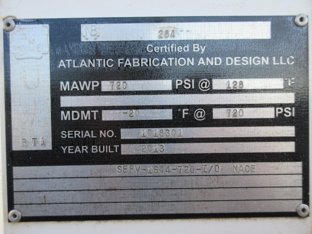 Atlantic Fabrication and Design Vertical Gas Scrubber SEPV-1604-720, 16" x 4' — product image 7 of 8