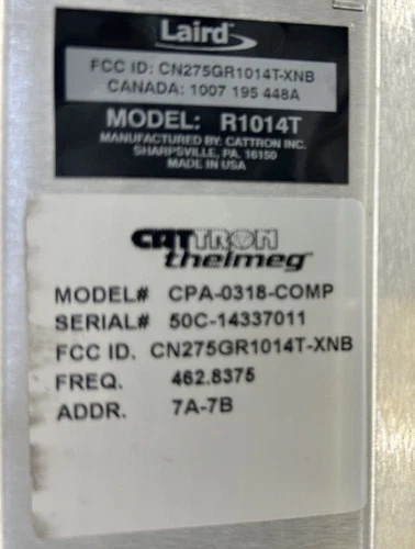 Cattron-Theimeg CPA-0318-COMP Multi Processor Receiver/Decoder Chassis Goldbox — product image 11 of 11