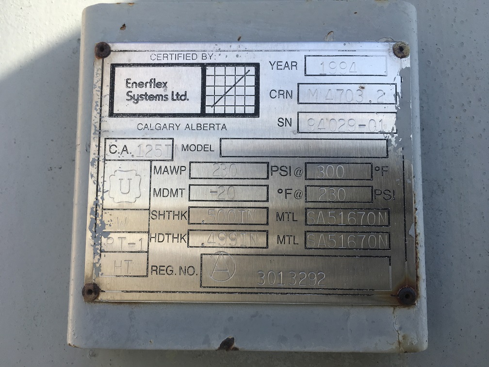 Enerflex 42" x 11' Vertical Gas Scrubber — product image 3 of 3