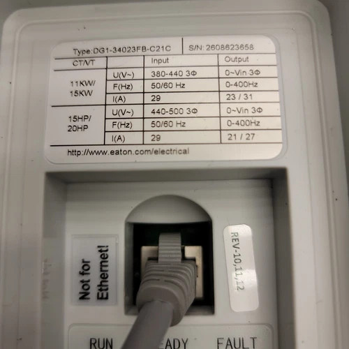 Eaton Enclosed DG1 Drive EGS0214D111AA0000 15HP — product image 6 of 12