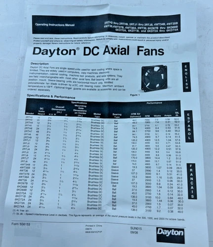 Dayton 2RTH6 DC Axial Fan — product image 3 of 3