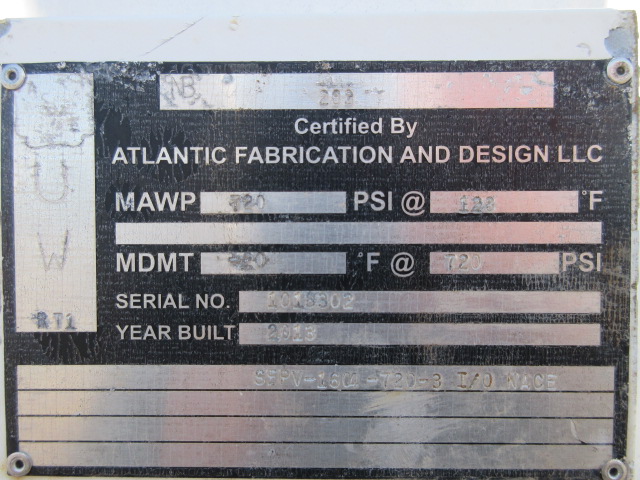 Atlantic Fabrication & Design SEPV-1604-720-3 Vertical Gas Scrubber, 16" x 4' — product image 7 of 8