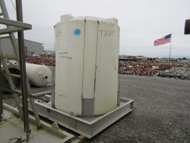 1000 Gallon Vertical Polyethylene Storage Tank TA245