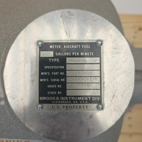 Brooks BA-80AL All-Aluminum Aircraft BiRotor Fuel Meter — product image 4 of 6