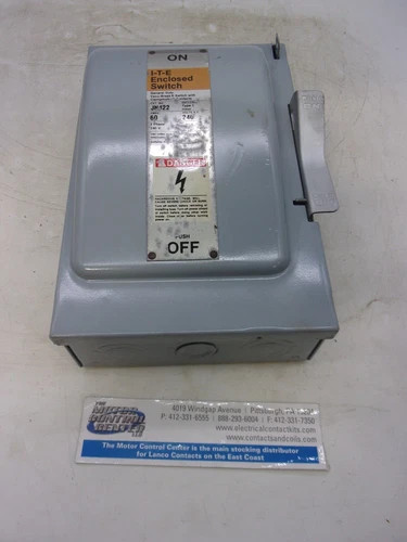ITE JF422 Fusible Safety Switch, 3-Pole, 60A, 240V, NEMA 1