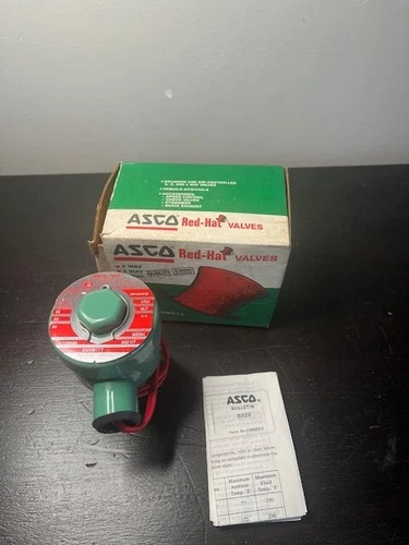 ASCO Red-Hat 8320B177 3-Way Solenoid Valve 1/4" NPT 120VAC — primary product image