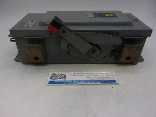 Square D H361AWK Heavy Duty Safety Switch 30A 3P 600V Non-Fusible Dust Tight — product image 6 of 8