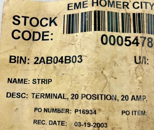 20-Position 20A Terminal Block Industrial Electrical Connector — product image 4 of 4