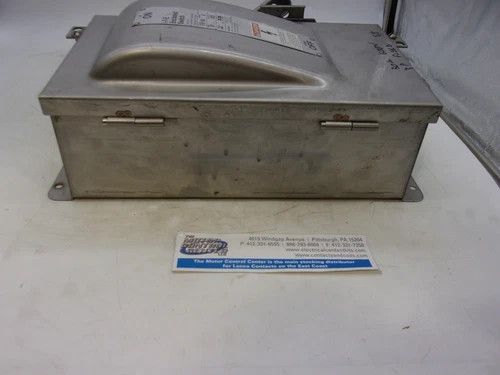 Siemens I-T-E F351SS Heavy Duty Safety Switch, 30A, 600V, 3-Pole, Fusible, NEMA 4/4X Stainless Steel Enclosure — product image 9 of 9