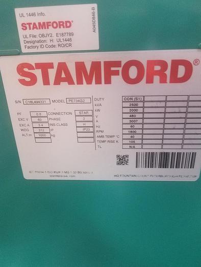 Stamford PE743G2 2000 kW Generator End