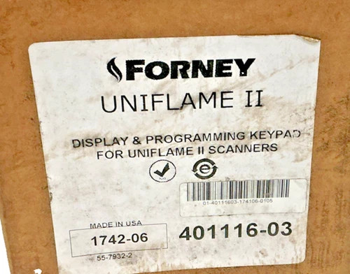 Forney Uniflame II Display & Programming Keypad 401116-03 — product image 5 of 6