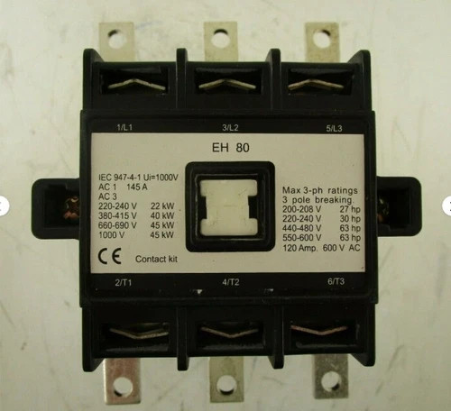 EH 80 3-Pole AC Contactor (Aftermarket for ABB EH-80-30-22) — primary product image