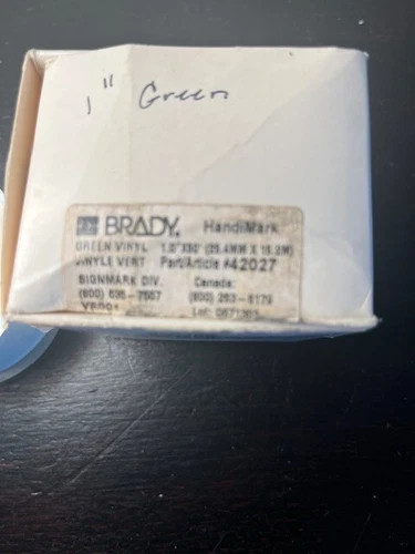 Brady HandiMark Vinyl Label Tape - 42027 Green and 42031 Red, 1" x 30' — product image 7 of 9