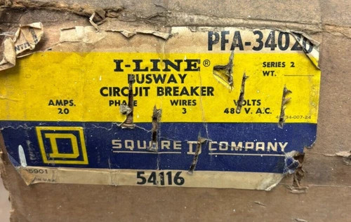 Square D I-Line Busway Circuit Breaker PFA-34020 — primary product image
