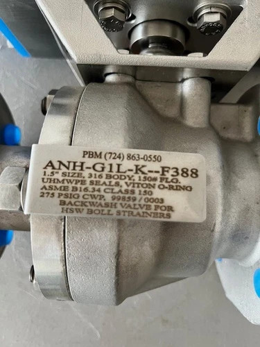 PBM 1.5 Inch ANSI 150 Flanged Ball Valve ANH-G1L-K-F388 with Pneumatic Actuator PAVC-L453-S-0100 — product image 4 of 7