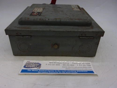 Cutler-Hammer DH461U Heavy Duty Safety Switch 30A 600V 4-Pole Non-Fusible NEMA 1 — product image 8 of 8