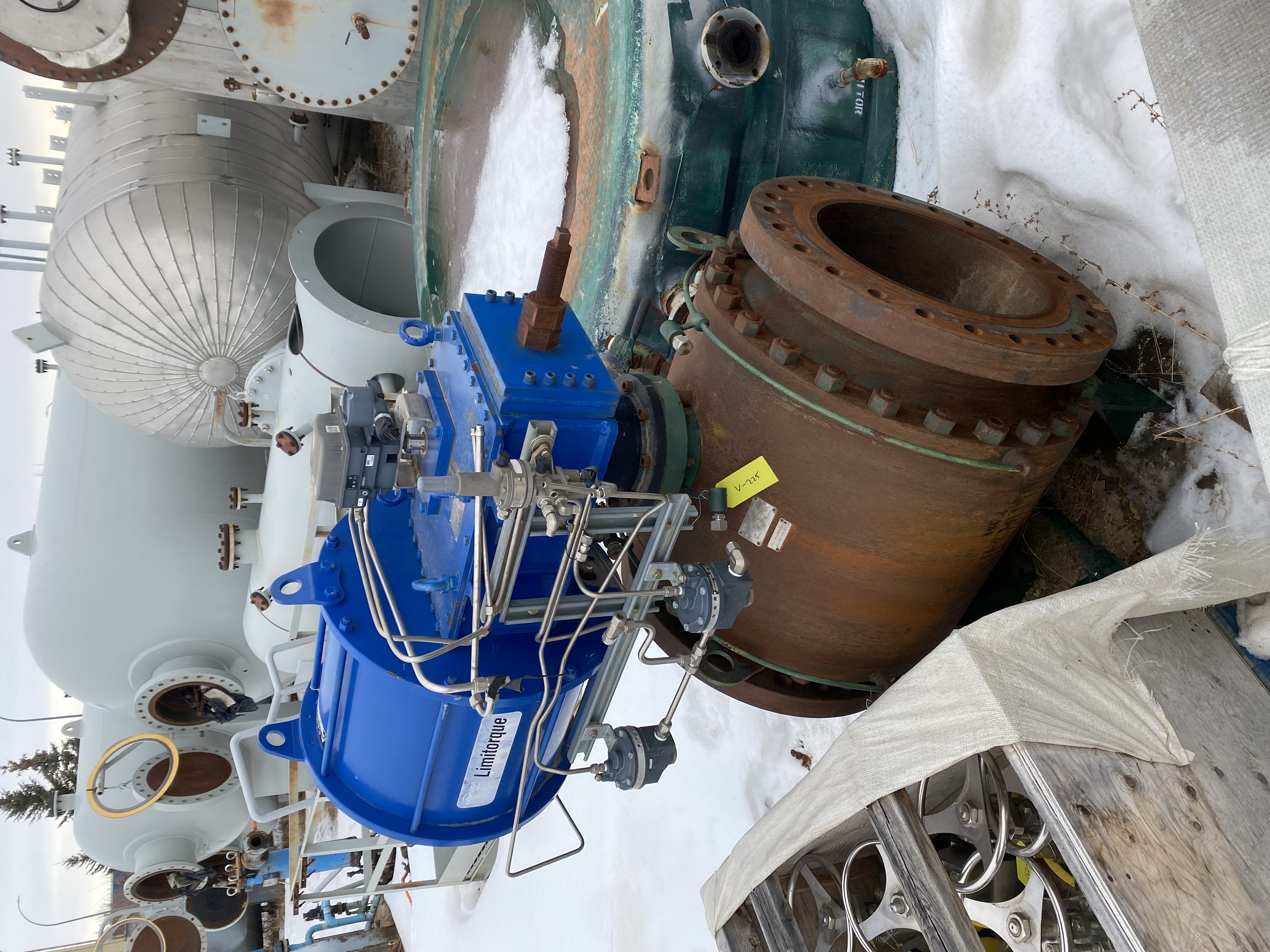 Neway 20" Class 300 Trunnion Mounted Ball Valve with Limitorque Pneumatic Actuator