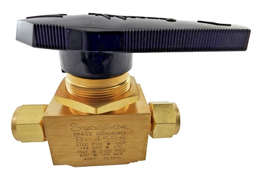 Swagelok Brass Ball Valve B-45S8, 1/2" Tube OD — product image 2 of 8