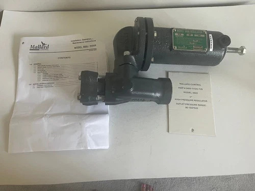 Mallard Control 5600-1HDG-T3S High Pressure Regulator, 1" NPT, 3/8" Orifice