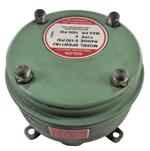 Solon 6PSW11B2 Pressure Switch 0-150 PSI NEMA 4 — product image 3 of 5