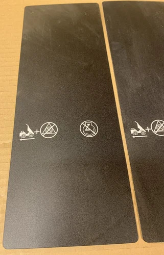 Komatsu EL2721 Shift Console Decal Forward