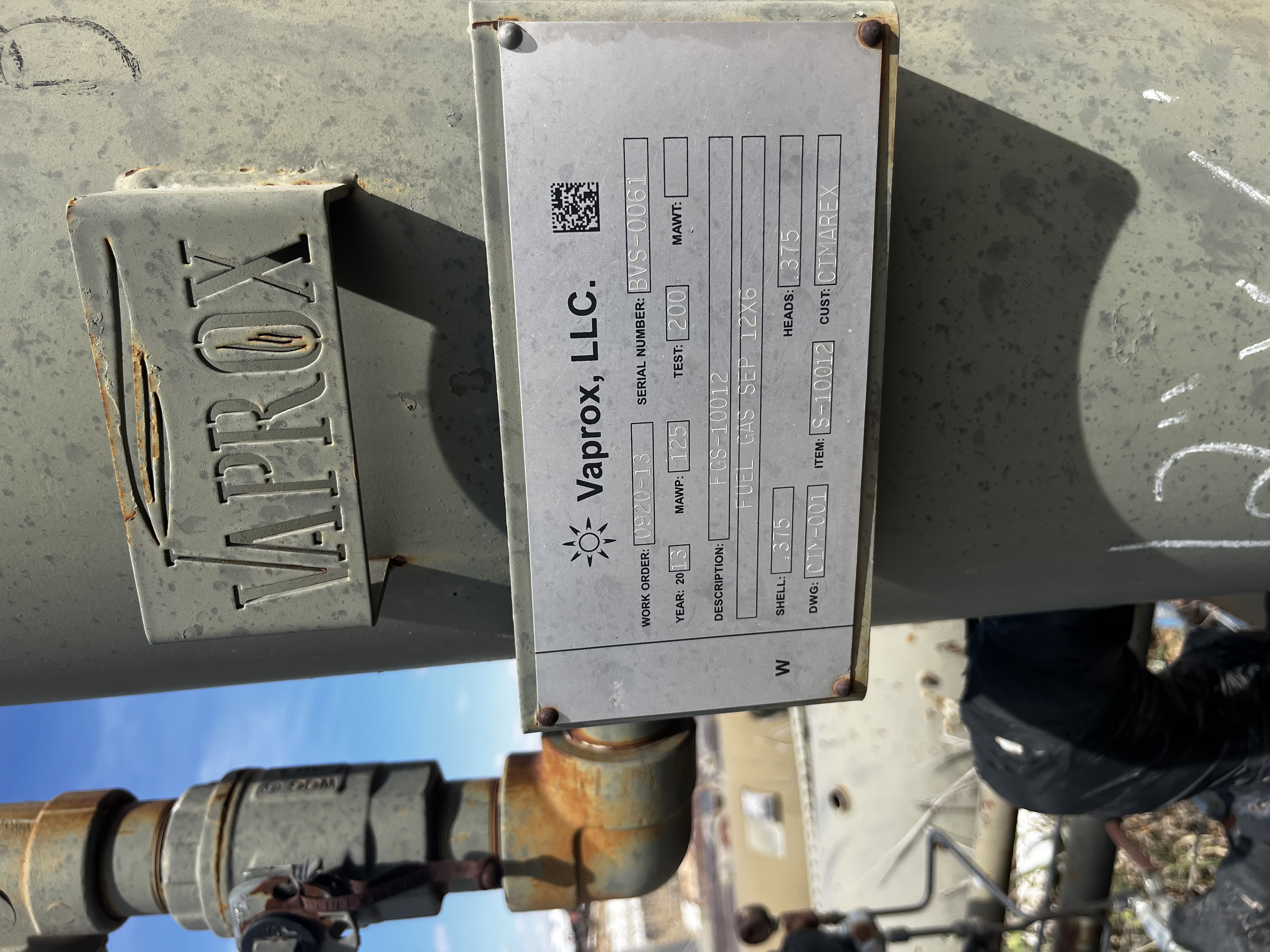 Vaprox S-10012 Fuel Gas Separator — primary product image