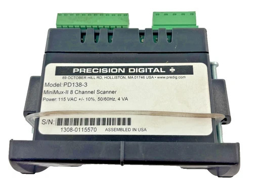 Precision Digital PD138-3 MiniMux-II 8-Channel Temperature and Process Scanner