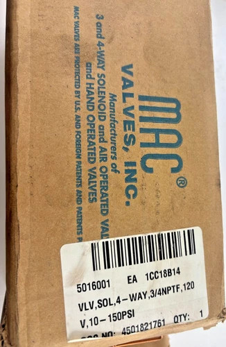 MAC Valves 6521B-311-PM-112DA Solenoid Valve 4-Way 3/4 NPTF 120V — product image 2 of 7