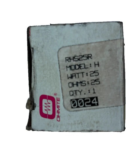 Ohmite RHS25R Model H Rheostat 25W 25 Ohms — product image 2 of 6