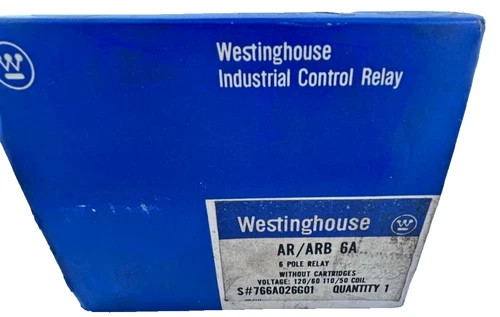 Westinghouse Industrial Control Relay AR/ARB 6A 766A026G01 — primary product image