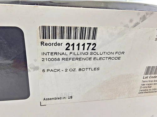 Thermo Scientific Orion 211172 Internal Filling Solution, 5-Pack (2 oz Bottles) — product image 2 of 4