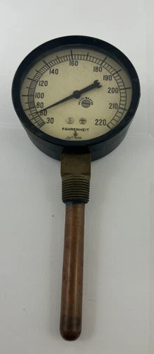 US Gauge Fahrenheit Industrial Thermometer 30-220 Degrees — product image 2 of 2