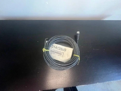 IFM Efector E18015 10 Meter 4-Conductor Sensor Cable, 5-Pin M12, 22AWG — primary product image