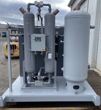Chamco Sullair ES6MD Duplex 10 HP Rotary Screw Instrument Air Compressor Package with Domnick Hunter PneuDri Dryers