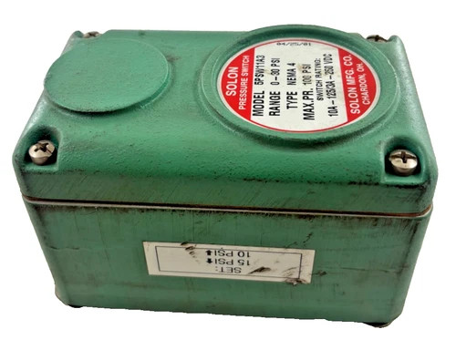 Solon 5PSW11A3 Pressure Switch 0-30 PSI NEMA 4 — product image 5 of 5