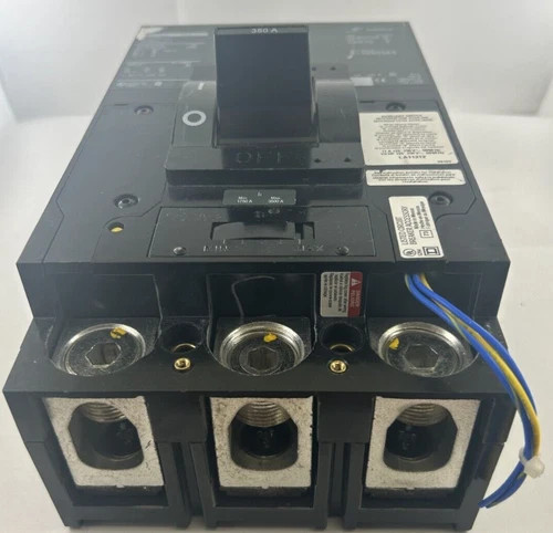 Square D LHL363501212 350A 3-Pole Circuit Breaker with LA211212 Auxiliary Switch — product image 3 of 4