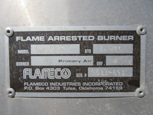 Challenger Process Systems Direct Fired Line Heater 48" x 17'6" 1.5MM BTU — product image 5 of 9