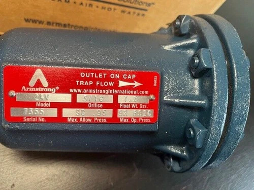 Armstrong 2AV Float Steam Trap 3/4" NPT 3/16" Orifice Max 92 PSI D561147 — product image 2 of 4