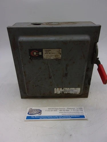 Cutler-Hammer DH461U Heavy Duty Safety Switch 30A 600V 4-Pole Non-Fusible NEMA 1 — primary product image