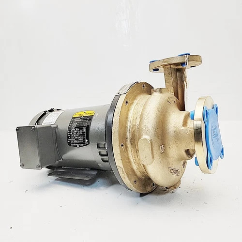 Ampco 2x1.5 ZC2 Bronze Centrifugal Pump with 3HP Baldor Motor — product image 2 of 8
