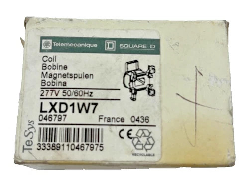 Telemecanique LXD1W7 Contactor Coil 277V 50/60Hz