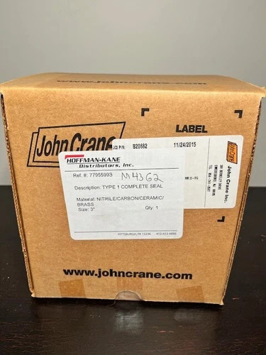 John Crane Type 1 Mechanical Seal M4362 3" Brass Nitrile/Carbon/Ceramic — primary product image