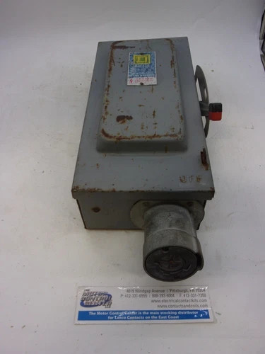 Square D H362WH Heavy Duty Safety Switch, 60A, 600V, 3-Pole, Fusible, NEMA 1 — primary product image