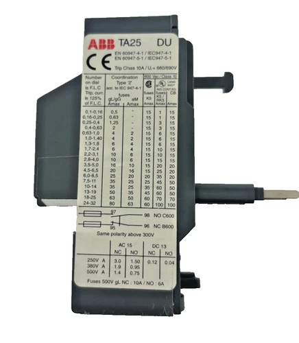 ABB TA25DU Thermal Overload Relay – Adjustable Trip, IEC Motor Protection — primary product image