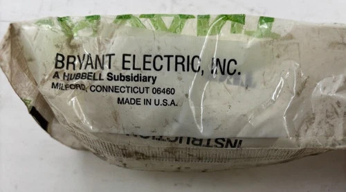 Bryant Tech-Spec 5666 NSY 15A 250V NEMA 6-15 Straight Blade Plug — product image 6 of 6