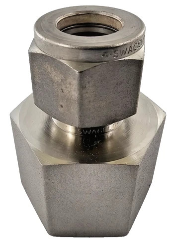 Swagelok SS-810-7-12 Female Connector 1/2 in. Tube OD x 3/4 in. FNPT, 316 Stainless Steel, Lot of 3 — primary product image