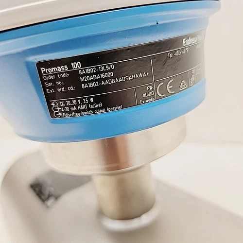 Endress+Hauser Promass A 100 Coriolis Mass Flow Meter 8A1B02-13L9/0 — product image 11 of 14